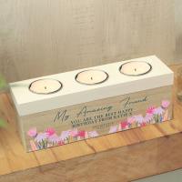 Personalised Hotchpotch Wild Flower Triple Tea Light Box Extra Image 2 Preview
